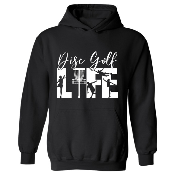 Disc Golf Hoodie DISCGOLF LIFE Discgolfer Discgolfing Sweatshirt - Picture 1 of 7
